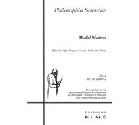 Philosophia Scientiae T. 16 / 2 2012 Modal Matters - Collectif - Kime - broché - Revue