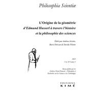 Philosophia scientiae vol. 29/1 - Andrea Ariotto - Kime - broché - Revue