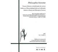 Philosophia Scientiae Volume 11 N° 2/2007