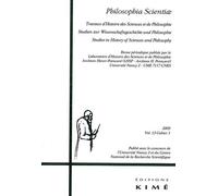 Philosophia Scientiae Volume 13 N° 1/2009
