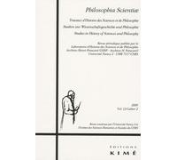 Philosophia Scientiae Volume 13 N° 2/2009 - Actes De La 17e Novembertagung D'histoire Des Mathématiques - 3-5 Novembre 2006 (University Of Edinburgh, Royaume-Uni)