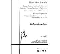 Philosophia Scientiae Volume 6 N° 1/2002 - Biologie Et Cognition
