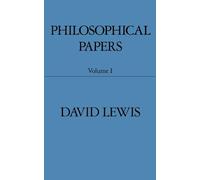 David Lewis Philosophical Papers: Volume I (Poche)