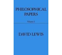 David Lewis Philosophical Papers: Volume I (Poche)