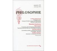 Philosophie 121 Numéro 121 - Collectif - Minuit - broché - Revue
