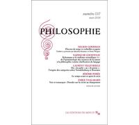 Philosophie 137 - Collectif - Minuit - broché - Revue