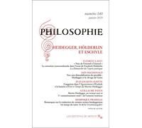 Philosophie 140 : Heidegger, Holderlin, Eschyle - Collectif - Minuit - broché - Revue