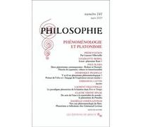 Philosophie 141 Phénoménologie et platonisme Collectif (Auteur)