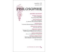 Philosophie 151 : Maurice Blanchot - Collectif - Minuit - broché - Revue