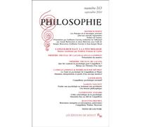 Philosophie 163 Dossier Canguilhem face à la psychologie: septmebre 2024 (163)