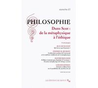 Philosophie 61 - de la métaphysique à l'éthique Philosophie Tome 61 - Collectif - Minuit - Livre