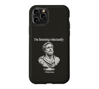 Philosophie Ancienne écoute à contrecœur Humour Coque pour iPhone 11 Pro