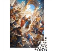 Philosophie Architecture Personnes Puzzle, 1000 Pièces Jeu Intérieur Adulte | 38x26cm Carton, Exercice Mental, Ajustement Précis, Amateurs De Puzzles, Réduction Du Stress