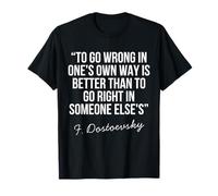 Philosophie Classique Fyodor Dostoevsky Crime and Punishment T-Shirt