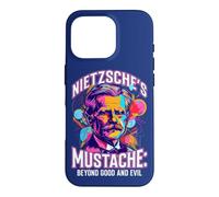 Philosophie de Citation de la Moustache de Nietzsche au-delà du Bien et du Mal Coque pour iPhone 16 Pro