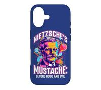 Philosophie de Citation de la Moustache de Nietzsche au-delà du Bien et du Mal Coque pour iPhone 17