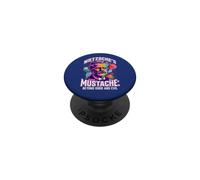 Philosophie de Citation de la Moustache de Nietzsche au-delà du Bien et du Mal PopSockets PopGrip Adhésif
