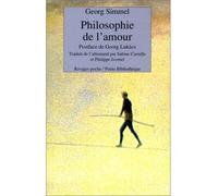 Philosophie de l'amour - Georg Simmel - Rivages - Livre