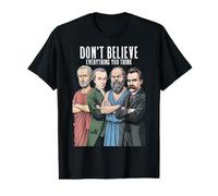 Philosophie drôle Don't Believe Everything Philosopher T-Shirt Graphique avec Valeur