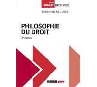 Philosophie du droit - Sébastien Neuville - Lgdj - broché - Manuel