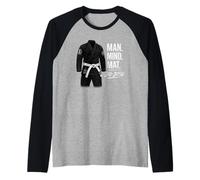 Philosophie du Jiu-Jitsu Man Mind Mat Manche Raglan
