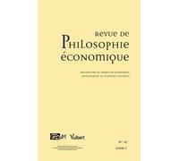 Philosophie économique Tome 13 - Collectif - Vuibert - broché - Revue