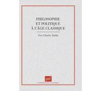 Philosophie Et Politique À L'âge Classique