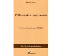 Philosophie et psychologie - Pierre Janet - L'harmattan - broché - Essai