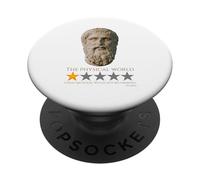 Philosophie Grecque Antique Meme - Platon - Le Monde Physique PopSockets PopGrip Adhésif