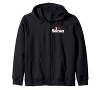 Philosophie grecque SOCRATIQUE « I LOVE HEART SOCRATES » Sweat à Capuche