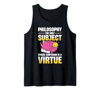 Philosophie Le Seul Sujet où la Confusion est Une Vertu Débardeur