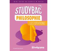 Philosophie : Les citations - Sylvain Bosselet - Studyrama Eds - Poche - Scolaire / Universitaire