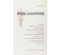 Philosophie, numéro 12
