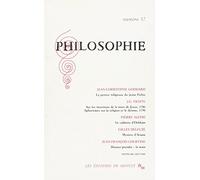Philosophie, numéro 17