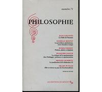 Philosophie, numéro 71