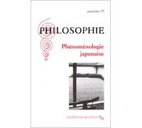 Philosophie, numéro 79 : Phénoménologie japonaise
