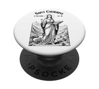 Philosophie Philosophe Patron Sainte Catherine Philosophes PopSockets PopGrip Adhésif