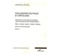 Philosophie politique et ontologie – Remarques sur la fonction de l'ontologie – L'Harmattan