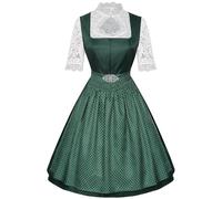 Philosophie Politique Médiévale Robe pour femme, tenue de scène, style, manches courtes, style Dirndl Cahier D'histoire Médiévale (Green, M)
