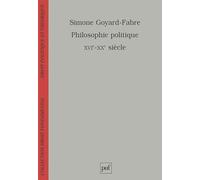 Philosophie politique (XVIe-XXe siècle)