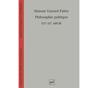 Philosophie Politique Xvie-Xxe Siècles - Modernité Et Humanisme