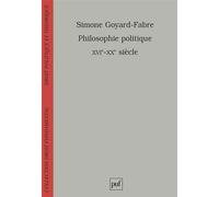 Philosophie Politique Xvie-Xxe Siècles - Modernité Et Humanisme