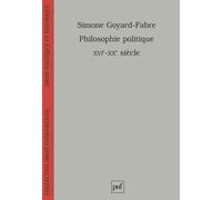Philosophie politique (XVIe-XXe siècle)