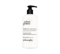 Philosophie Radiant Grace Emulsion du corps rafrachissant - Lotion de corps parfume de luxe - avec du beurre de karite - Notes de cerise noire d