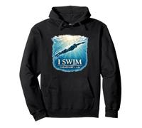 Philosophie sous-Marine « I Swim Therefore I Am Swimmer » Sweat à Capuche