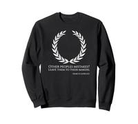Philosophie stoïque Classique de Rome César Marc Aurèle Sweatshirt