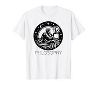 Philosophie T-Shirt Graphique avec Valeur, Homme, Blanc, M