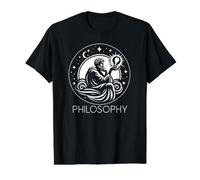Philosophie T-Shirt Graphique avec Valeur, Homme, Noir, M