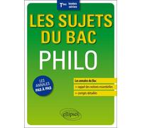 Philosophie - Terminales toutes séries - Annales corrigées - Joseph Plichart - Ellipses - broché - Scolaire / Universitaire