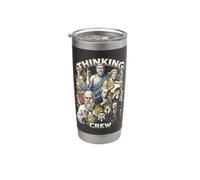 Philosophie Thinking Crew Philosopher Funny Philosophers Gobelet isotherme en acier inoxydable double paroi
